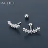 AOEDEJ 4 Colors Crystal Ear Stud Earrings Stainless Steel Cartilage Earrings Tragus Conch Piercing Oorbellen Voor Vrouwen1240S