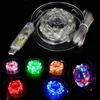 RGB LED String Lights 5M 10m 20m Silver Drut Wodoodporna Wróżka Światła USB Dostawa dla Bożego Narodzenia Wedding Decor z pilotem