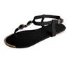 2021 Sandálias plana de verão Womens Flip-Flops Open Toe Casual Bohemian Beach Shoes Flats Buckle Strap Roman Dropshipping # 45