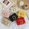 Cute Girls Princess Handbags Fashion Kids Metal Chain One-shoulder Bag Chldren Metal Buckle Messenger Bag Accessories Purse S662