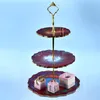 DIY Reçine Kalıp UV Epoksi Coaster Üç Katmanlı Meyve Çay Tepsisi Silikon Kalıp Ev Dekorasyon Reçine Döküm Kalıpları