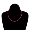 QIMOSHI, 12 Uds., gargantilla con cuentas de semillas de cristal bohemias, collar con cuentas coloridas, gargantilla de cuentas de playa de arcoíris, collares para mujer 286O