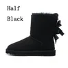 2023 Over The Knee Boots Slipper Winter Classic Keep Warm Women Mini Half GS U5854 Snow Boot Full Päls Fluffy Satin Ankel Boots Booties Slippers