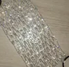 Bling Rhinestone Maske Örgü Rhinestone Yüz Maskesi Jewlery Máscaras De Fiesta Kadınlar Hollow Elastik Yüz Vücut Takı Gece Kulübü Parti Maskeleri