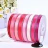 6mm Width 100yardslot Single Face Satin Ribbon Pink Red Rose Party Wedding Decoration Handmade Rose Flowers2881988