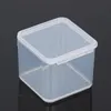 Pequeña caja de plástico rectangular transparente 5,5*4,3*2,2 cm PP almacenamiento colecciones caja contenedor caja de plástico para artículos diversos