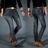 Męskie dżinsy 2021 Cholil Men Midweigth Elast Elastex Spandex Denim Slim Fit Pants For Busines