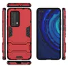 Hybrid Kickstand Anti Shock Defender Armour Case TPU + PC Cover för Huawei Mate 40 Y8S P Smart 2020 Y5P Y6P Y7P P40 PRO PLUS 50PCS