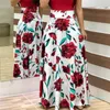 Hot Sale Women Summer Long Dress Floral Print Bohemian Beach Maxi Dress Casual Patchwork Short Sleeve Party Dresses Vestidos Verano 2020