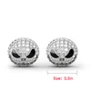 10Pair Nightmare przed Boże Narodzenie Jack Skull Circle Crystal Kolczyki Kreskówka Gotycka Party Biżuteria Stud