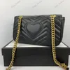 Fashion Woman Chain Handbags Love Heart Wave Pattern Shoulder Bag Crossbody Purse Lady Genuine Leather Classic Style Tote Bag With Gift Bags