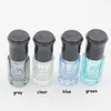 Colorful Small 3ml Glass Roller Bottle Mini Essential oil Bottles 6ml with Stainless Steel Roll on Ball