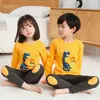 Pajamas Autumn For Children Long Sleeved Cotton Kids Suit Cartoon Animal Clothing Set Baby Pyjamas Pijamas Sleepwear4435930