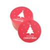 100ピース/ロットクリスマスベーキングタグペーパーギフトラベルタグDIYクラフトハングタグベーキング包装装飾的な贈り物装飾