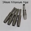 14mm Titanium Tip Nectar Tip Titanium Nail Male Joint Micro Kit Inverted Nails Length 40mm Ti Nail Tips Hookah