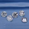 1.0ct 6.5mm D / F färg VVS Rund Brilliant Cut Lab Certified Diamond Moissanite med ett certifikatstest Positiv lös Diamond