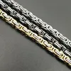 Hip Hop Fashion Stainless Steel Men Necklace Chain Link Byzantine chain Tennis Chain Cubin Link Bar 2020 Body Jewelry Whole8610984