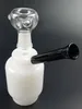 5.5Inch Glass Water Pipes Milky White Tobacco Oil Dab Rig Smile Hookah 14mm Joint with Bowl for Smoking Accessories