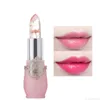 Flower Crystal Jelly Lipstick Magic Temperatur Färg Byt läppbalsam Fuktig långvarig skönhetsläppstift Makeup 00558231962