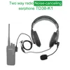 Kopfhörer mit Geräuschunterdrückung für BaoFeng UV5R UV-82 Walkie Talkie PTT VOX Zweiwegradio Headset-Ohrhörer 2-poliger K-Stecker BF-888S KDC1