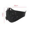 Återanvändbar ansiktsmask med filter Sport Cykelmask Aktivt kollager Dammtät Skyddande löpvandringsvandringsmasker för kvinnor Män Ansiktsmask