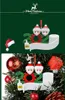 Christmas Ornament Customized Gift Survivor Family of 2 3 4 5 6 7 Hanging Decoration Snowman Pendant With Face Mask Hand Sanitizer