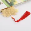 Maple Leaf Hollow Metal Bookmark Student Stationery Gift Chinese Style Creative Crafts Brass Vein Bokmärke 1223728