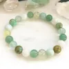 MG0874 New Design Green Aventurine Prehnite Bracelet Women's African Turquoise Moonstone Energy Power Bracelet292Q