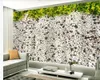 3d Wall Paper for Bedroom Romantic Elegant Flower Pebbles Living Room Bedroom Wallcovering HD 3d Mural Wallpaper