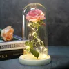 Schöne und wilde tierrosa Pot LED Pink Blume Black Light Glass Bottom Besser Mutter039s Tag Geschenk Valentine039s Tag2948978