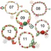 2020 nova moda pulseira de natal mulher personalidade papai noel pequeno sino doce círculo grânulo pulseira mão decorar jóias