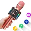 Microphone portable sans fil Bluetooth haut-parleur Microphone professionnel lecteur de musique enregistreur de chant micro pour KTV fête karaoké