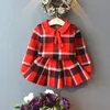 Girls Clothing Sets 2020 Autumn Winter Princess Long Sleeve Tops + Skirt 2Pcs Knitted Outfit for Kids Clothing Sets Baby Clothes