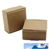 50PCS Lot 5x5x2 Cm Brown Kraft Paper Craft Pakiety