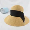 À la mode pliable paille filles chapeaux mode crème solaire mignon femmes chapeau extérieur concepteur populaire plage large bord chapeaux