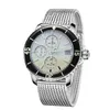 Nieuwe heren designer horloges roestvrij staal aannemen Japanse import fijne 6s quartz uurwerk prachtige techniek luxe horloge Montre de223R