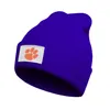 Fashion Clemson Tigers logo Winter Ski Beanie Skull Hats Brim football College Football Playoff 2018 National s Logo Flag8207175