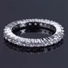 Iced Out Diamond Ringar för Mens Gift med Full Cubic Zirconia Ring Hip Hop Smycken