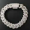Iced out prong cuban bracelet whole sale jewelry