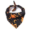 Écharpe en coton pour chien d'halloween, bavoir, accessoires de toilettage, collier à bandes pour petits, moyens et grands animaux de compagnie, Design à la mode