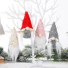 かわいいクリスマスツリーの装飾ペンダントヨーロッパとアメリカンスタイルの窓の顔の無い人形サンタクロース人形漫画クリスマスのおもちゃW-00196