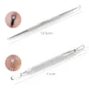 Blackhead Remover Aracı Kiti Yüz Sivilcesi Temizleme Araçları Leke Extractor Sivilce İğne Klip Totey Seti Yüz Cilt Bakım Araçları