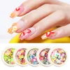 Nail Art Decorations Soft Polymer Clay Fruit Slices Mixed Flower Fruit Patterns Colorful Cartoon D Nail Art DIY Decoration Tool