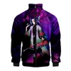 Giacche da uomo giacca maschile moda stampare 3d stampone con cerniera con cerniera uomo /donna hauku kimetsu no yaiba felpa a maniche lunghe abiti casual