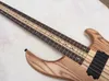 Sällsynta 6 strängar Bas Aktiva Pickups Elektrisk Bass Neck Thru Body Rosewood Maple Fretboard Ny kinesisk bas