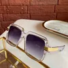 Vintage Legends 667 lunettes de soleil carrées cristal gris dégradé lentille Sonnenbrille gafas de sol de mode hommes lunettes de soleil avec boîte295M