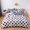Classic Bedding Set Striped Room Decoration Twin Full Queen King Storlek (Duvet Cover + Bed Flat Sheet + Pillow Case) Y200417