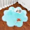 fur carpet imitation artificial sheepskin wool floor area rug fluffy plush shaggy carpets for living room bedroom 4545cm