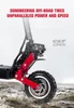 Folding Cykel Vuxen Elektrisk Scooter 60V 5600W Dual-Drive Off-Road med DISC Hydraulisk Broms Panasonic Batteri