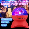 Uppladdningsbar trådlös Bluetooth-högtalare Ljusstyrenhet LED Crystal Magic Ball Effect Light DJ Club Disco Party Lighting